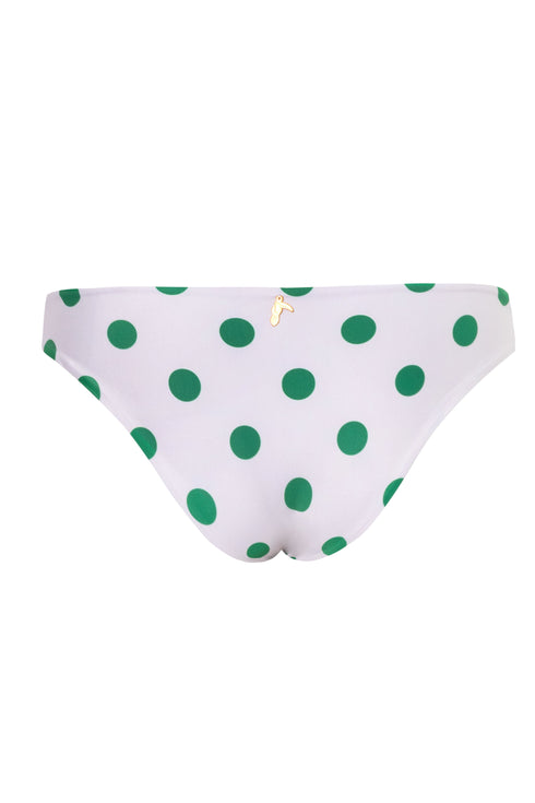 Guava Bottom / Green Polka - Ivory
